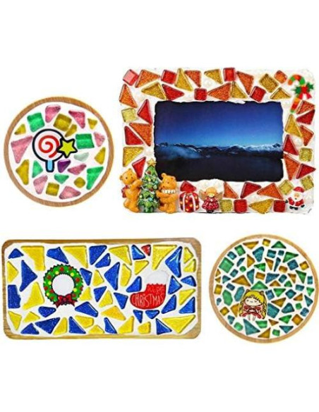 200g Azulejos de Mosaico Brillante Esweny para Manualidades