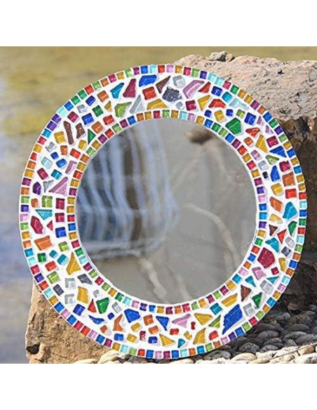 200g Azulejos de Mosaico Brillante Esweny para Manualidades