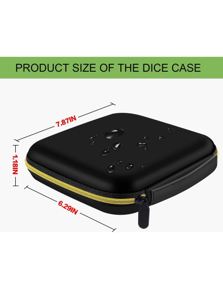 Caja de Almacenamiento para Dados D&D ALKOO - 7 Dados Poliedricos