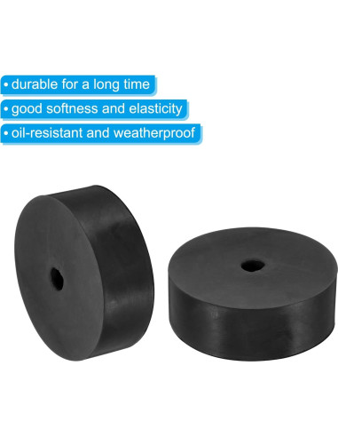 Espaciador de Goma Antivibración PATIKIL 80 mm OD 4 Pcs