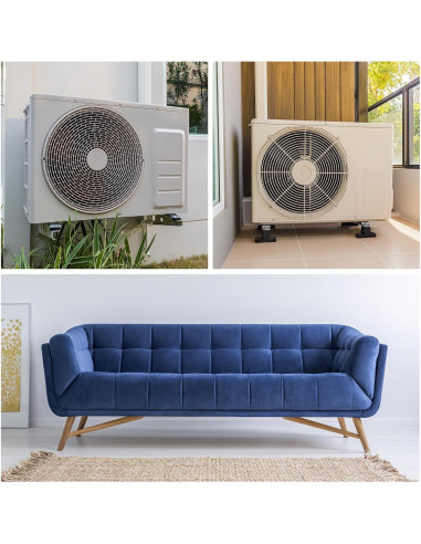 Espaciador de Goma Antivibración PATIKIL 80 mm OD 4 Pcs