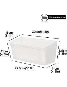 Estante Magnético Colgante WOCHUANGSI Blanco 27.4x12.9cm 2