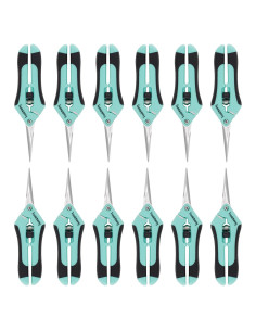 3 Tijeras de Podar TOOLTENG Azul, Cuchilla Recta, Ergonomía