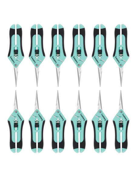 3 Tijeras de Podar TOOLTENG Azul, Cuchilla Recta, Ergonomía