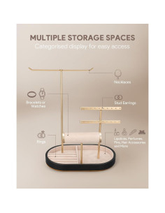 Organizador de Joyería ChuStory Negro 23.5x13.6x30.5 cm 2