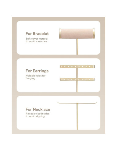 Organizador de Joyería ChuStory Negro 23.5x13.6x30.5 cm