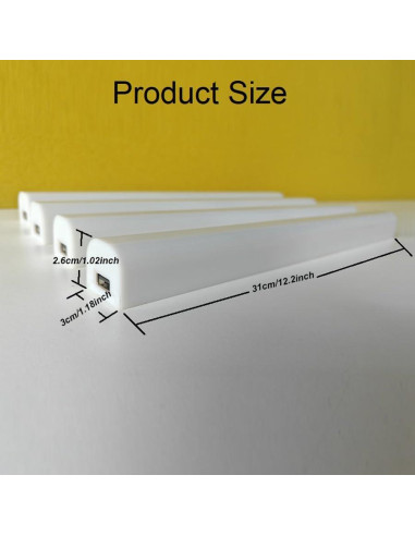 Juego de Barras de Luz LED RGB Inteligente 4 Piezas Control App