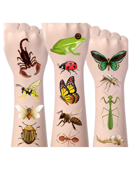 Tatuajes Temporales de Insectos Yoyuspy - 200+ Tatuajes para Niños Tatuajes Temporales de Insectos Yoyuspy - 200+ Tatuajes para Niños