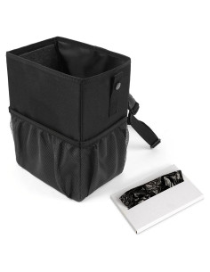 Basurero de Coche KMMOTORS ALD Pequeño Plegable con Bolsas
