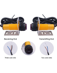 Interruptor Fotoeléctrico Taiss E3F-5DN1 Infrarrojo 5m NPN NO 2