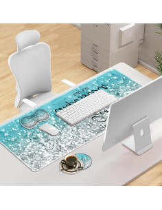 Juego de Alfombrilla de Ratón Grande RVHOEZZM 3-en-1 Azul 2