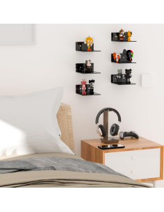 Estantes de Pared Acrílico Hexsonhoma 15 cm Paquete de 4 2