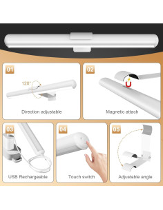 Luz de Pared Recargable Swatia DY-03 300 Lúmenes 33 cm 2