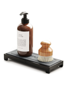 Organizador de Fregadero SpaceAid de Bambú Negro 26.2x10.2 cm