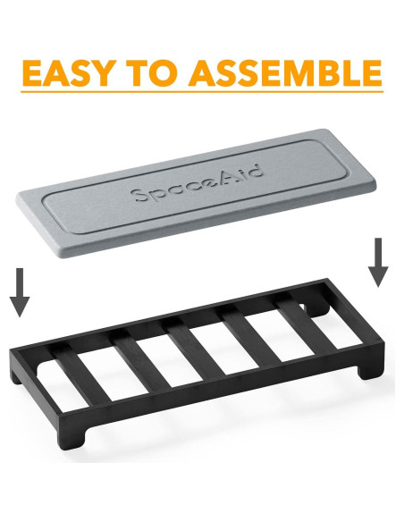 Organizador de Fregadero SpaceAid de Bambú Negro 26.2x10.2 cm