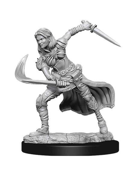 Miniaturas Nolzur D&D Genasi del Aire Femenina Sin Pintar