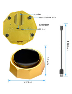 Botón de Sonido USB RIBOSY - 100 Grabaciones MP3/WAV 2