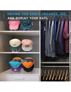 Soporte para Gorras Forzacx Acrílico Transparente 2 Piezas 2