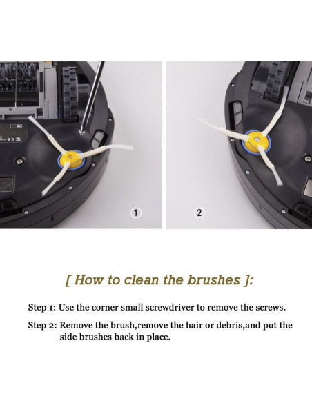Cepillo Lateral de Repuesto Hongfa 694 para Roomba 500/600/700