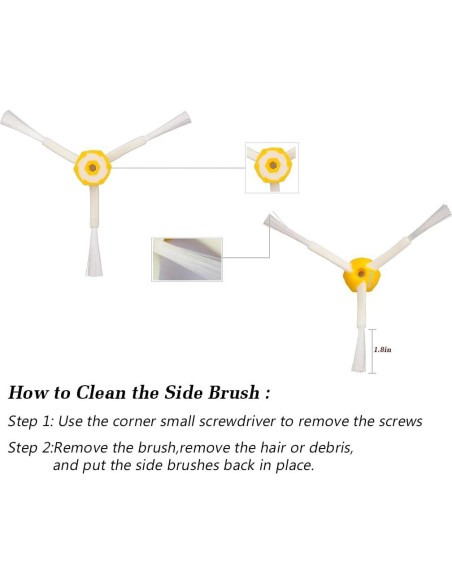 Cepillo Lateral de Repuesto Hongfa 694 para Roomba 500/600/700