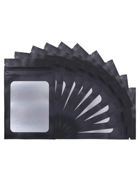 Bolsas Mylar Reutilizables STUs 100 Piezas 7.5x12 cm A Prueba de Olores