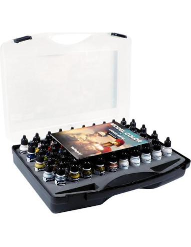 Estuche Básico Vallejo - 80 Pinturas Acrílicas 18 ml
