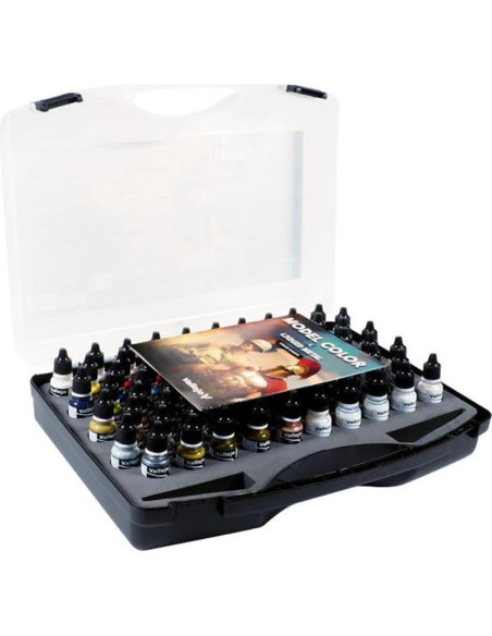 Estuche Básico Vallejo - 80 Pinturas Acrílicas 18 ml