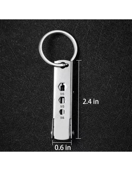 Mini Herramienta Multitool Genérico 6cm Acero Inoxidable EDC