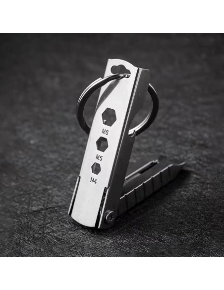Mini Herramienta Multitool Genérico 6cm Acero Inoxidable EDC