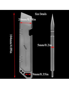 Abrebotellas Manual de Titanio QISVVE con Llavero EDC 2