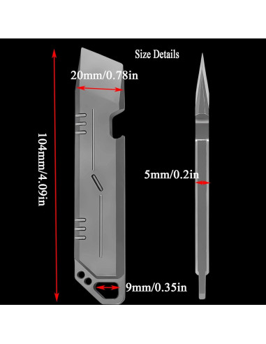 Abrebotellas Manual de Titanio QISVVE con Llavero EDC