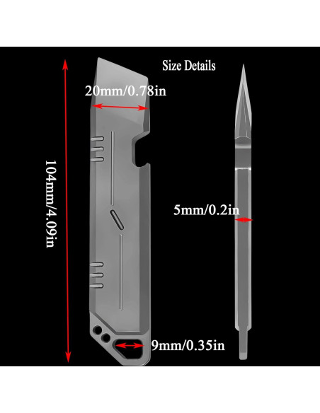 Abrebotellas Manual de Titanio QISVVE con Llavero EDC