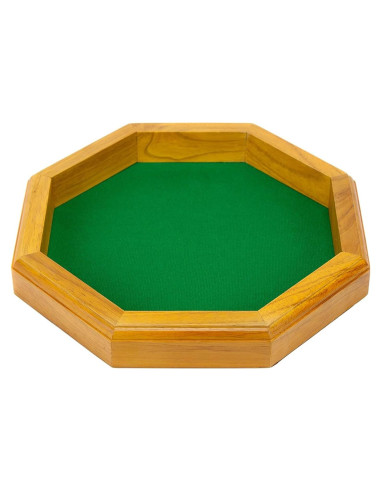 Bandeja de Dados Octagonal de Madera Wiz Dice 30.48 cm