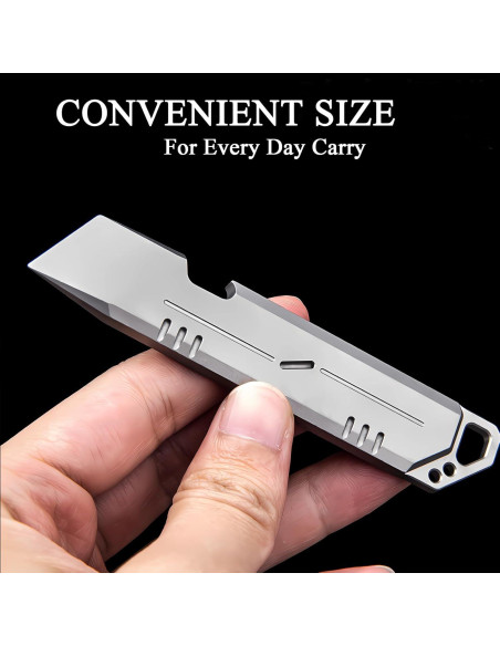 Abrebotellas Manual de Titanio QISVVE con Llavero EDC