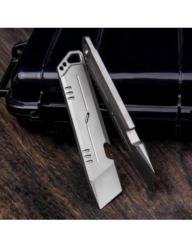 Abrebotellas Manual de Titanio QISVVE con Llavero EDC