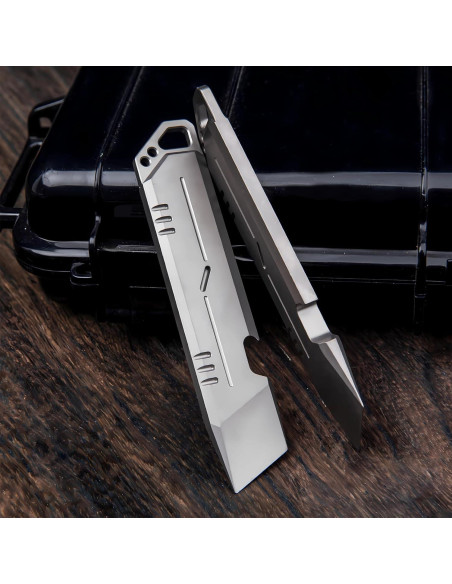 Abrebotellas Manual de Titanio QISVVE con Llavero EDC