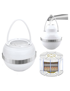 Filtro de Agua para Bañera Sveekery A1 8 Etapas Eliminación Plomo Cloro