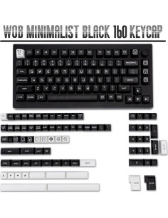 Juego de Teclas Mecánicas PBT 160 Teclas Negras SA GEKUCAP 2