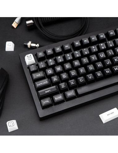 Juego de Teclas Mecánicas PBT 160 Teclas Negras SA GEKUCAP