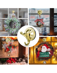 Ganchos de Ventosa Antimbee Oro - Paquete de 10, 5 kg 2