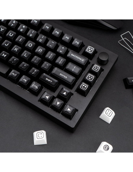 Juego de Teclas Mecánicas PBT 160 Teclas Negras SA GEKUCAP