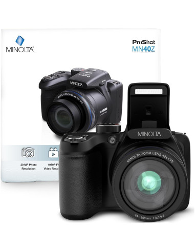 Cámara Digital Minolta MN40Z 20MP Zoom 40x Video FHD 1080p
