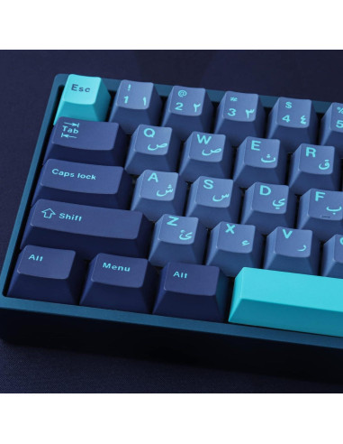 Teclas PBT Tsungup 134 Teclas Cherry Mar Arábigo 7U