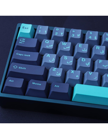 Teclas PBT Tsungup 134 Teclas Cherry Mar Arábigo 7U