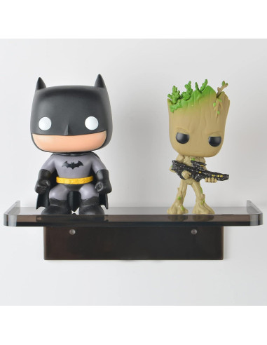 Estante de Pared Adhesivo MATIMASU Negro Acrílico 18.5x10.8 cm