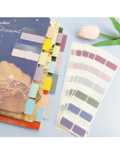Pestañas Adhesivas Potanro 720pcs Coloridas Reposicionables 2