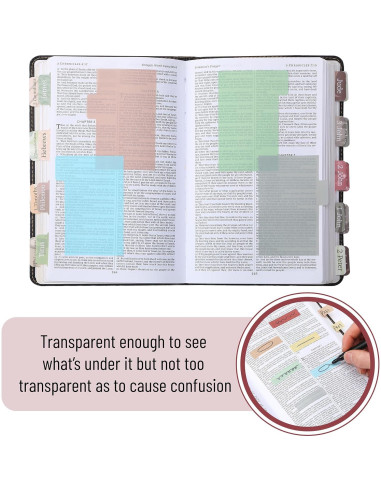 Juego de Notas Adhesivas Transparentes Mr. Pen 410 Piezas Morandi