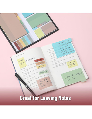 Juego de Notas Adhesivas Transparentes Mr. Pen 410 Piezas Morandi