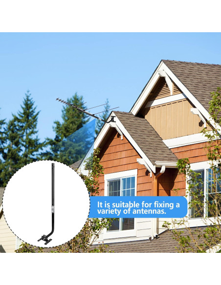 Soporte de Antena de TV Universal LFUTARI Ajustable Negro