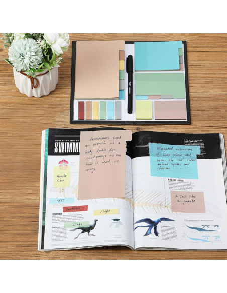 Juego de Notas Adhesivas Transparentes Mr. Pen 410 Piezas Morandi Juego de Notas Adhesivas Transparentes Mr. Pen 410 Piezas Morandi